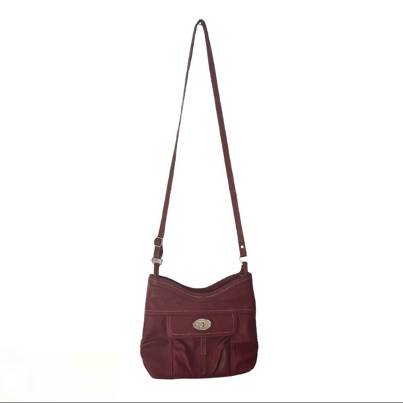 BOC BORN CONCEPT BURGUNDY VINYL PURSE - Picture 11 of 15